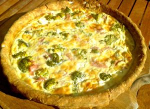 Feta and Broccoli Quiche