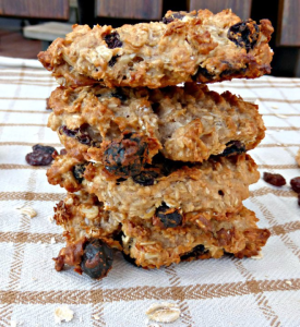 Wholemeal Raisin and Coconut Cookies