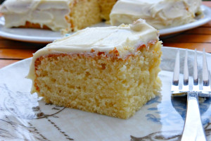 White chocolate cake