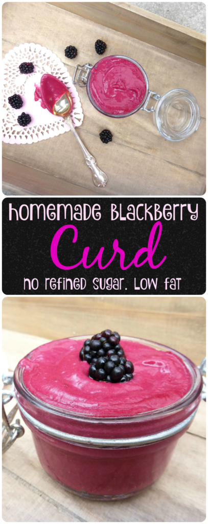 Homemade Blackberry Curd (no refined sugar and less butter)